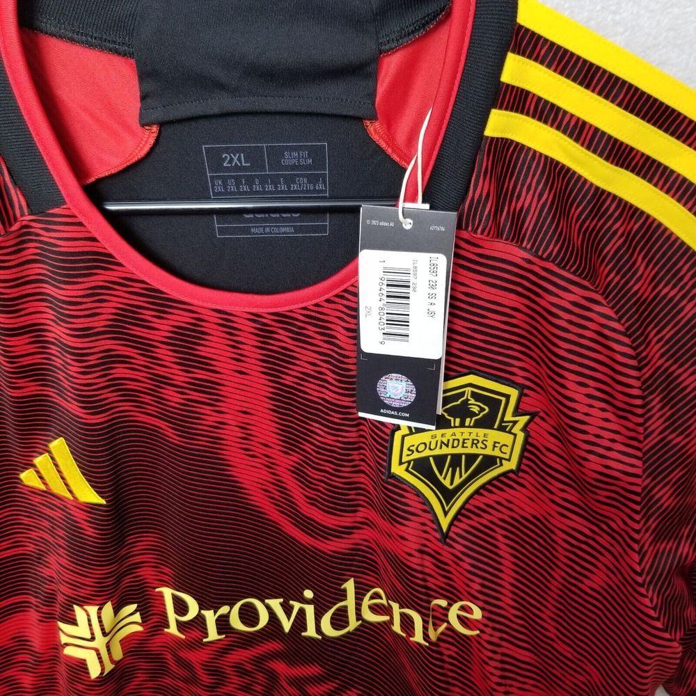 2023 Adidas Men's Seattle Sounders Away Bruce Lee Soccer Jersey 2XL XXL MLS‎ US - Picture 12 of 13